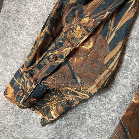 Magellan Camouflage Labrador Dogs Long sleeve button up hunting shirt Size 3XL - Picture 7 of 11